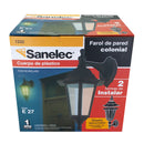 Farol Sanelec de pared colonial negro - La nueva eléctrica