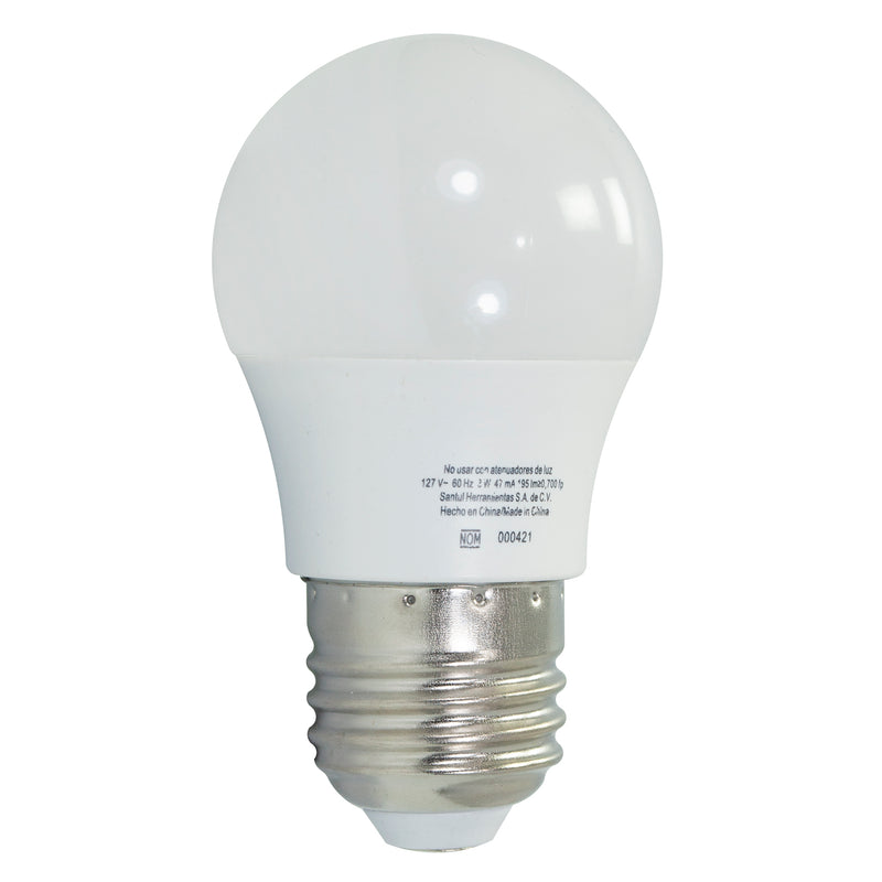 FOCO SANELEC BULBO LED 3W 85-265V 3000K