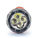 Linterna Sanelec portátil 4 LEDs roja recargable - La nueva eléctrica