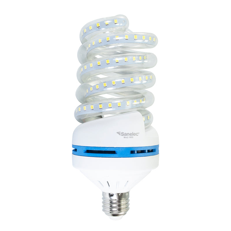 Foco Sanelec espiral led 22w luz fría