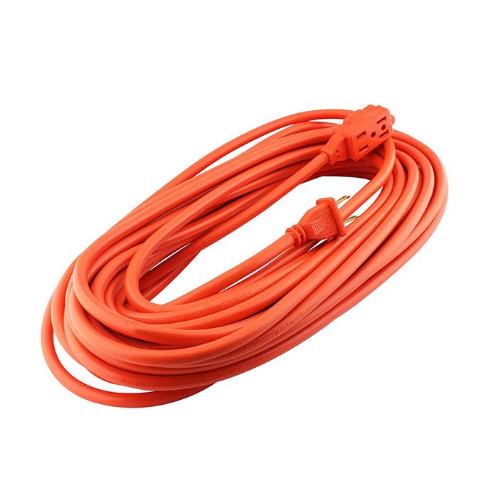 Extensión Sanelec 15 mts 2 x16 uso rudo naranja