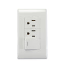 Placa Sanelec Italia con apagador y 2 contactos - La nueva eléctrica