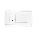 Placa Sanelec Vicenza con 2 apagadores y contacto - La nueva eléctrica