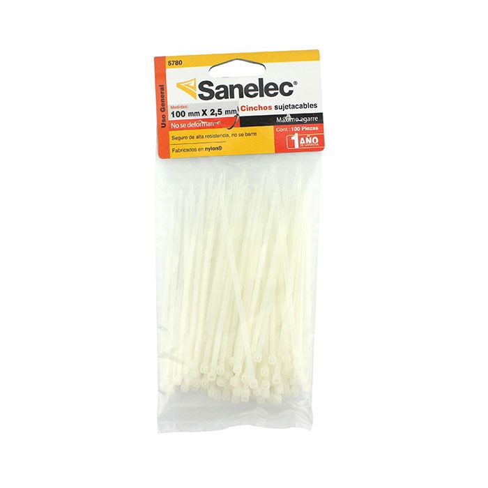 Cincho Sanelec 10cm x 2.5mm