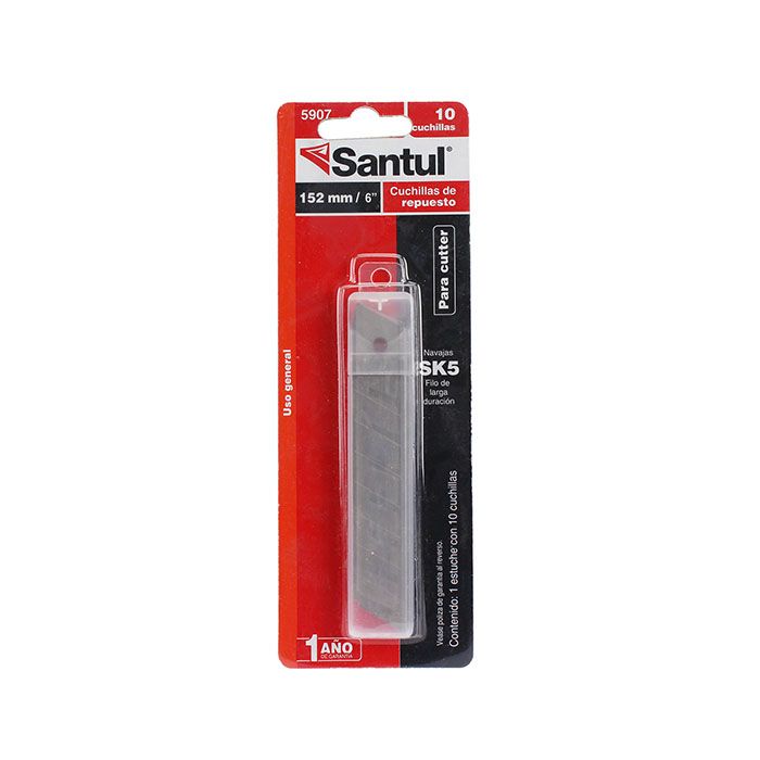 Cuchillas Santul de repuesto p/cutterde 6 , jgo 10 pz