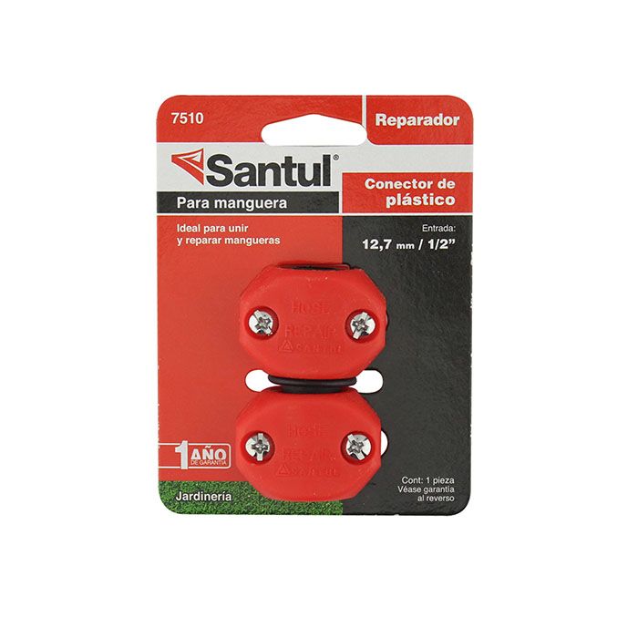 Conector Santul reparador plástico p/mangueras de 1/2