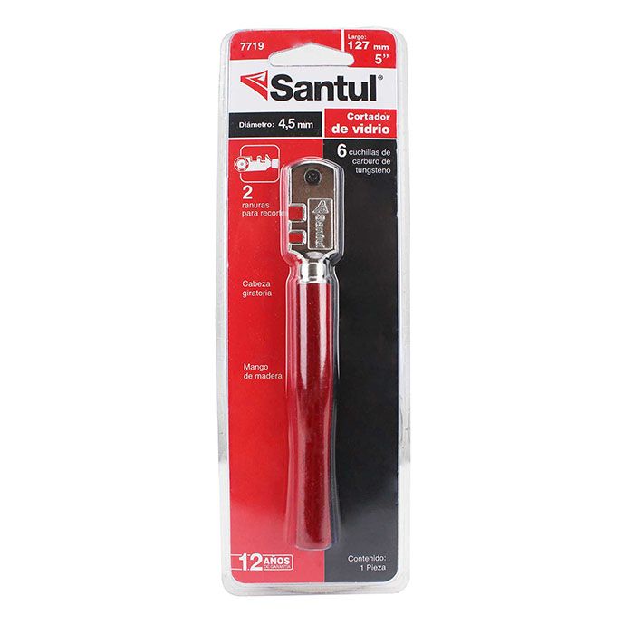 Cortador de vidrio Santul de 6 cuchillas de 4.5 mm