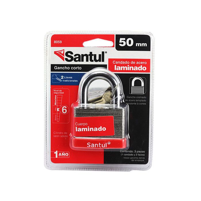 Candado Santul acero laminado 50mm