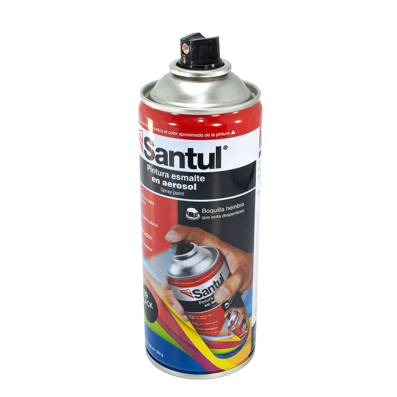 Pintura Santul aerosol negro brillante 300 ml