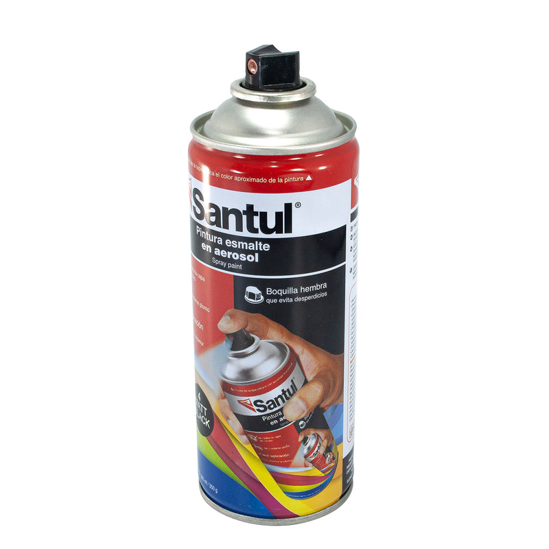 Pintura Santul aerosol negro mate 300ml