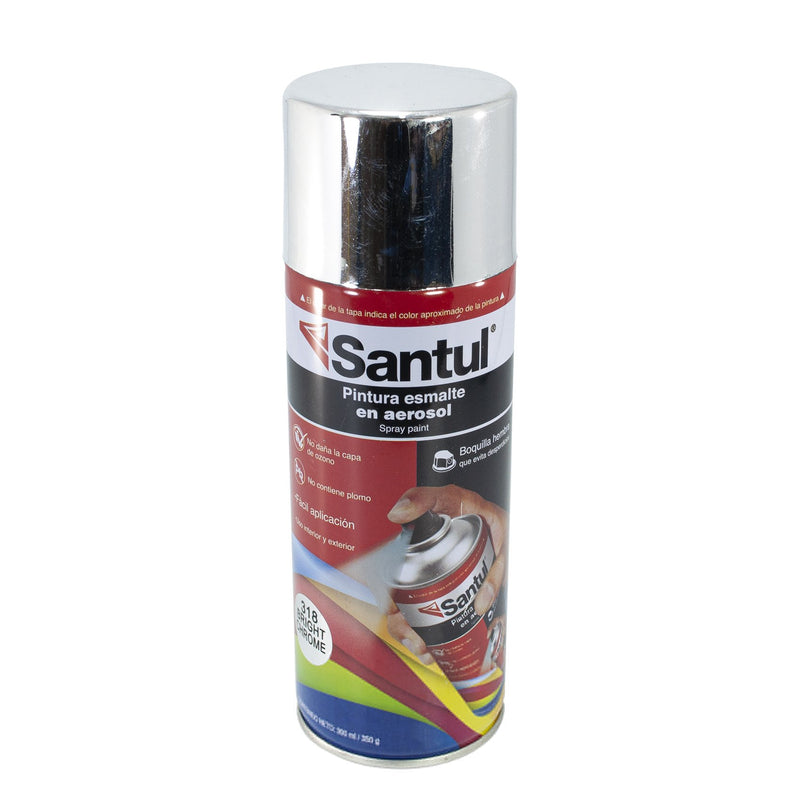 Pintura Santul aerosol cromo metálico 300 ml