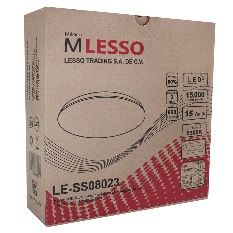 Plafón Mlesso led 12w figura 3