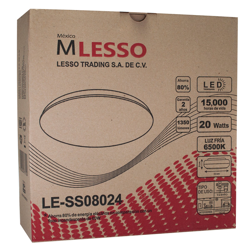 Plafón Mlesso led 18w figura 2