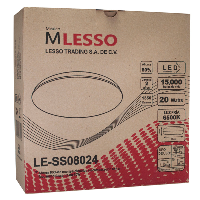 Plafón Mlesso led 18w figura 6