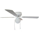 Ventilador Kley de techo con lámpara 4 aspas 42 blanco - La nueva eléctrica