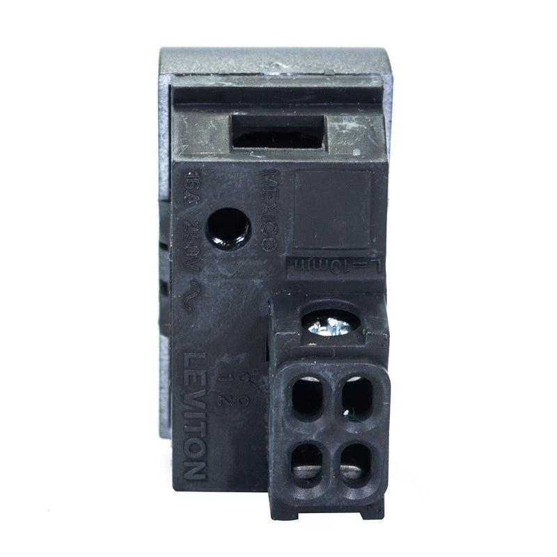 Apagador Leviton modular sencillo negro