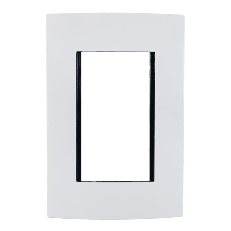 Placa Leviton modular ultra 3 Módulos blanca