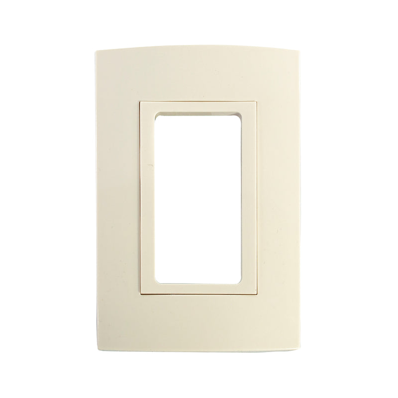 Placa Leviton modular ultra para accesorios decora marfil