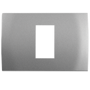 Placa Leviton modular ultra 1 Módulo aluminio - La nueva eléctrica