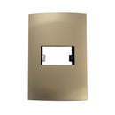 Placa Leviton modular ultra 1 Módulo champagne - La nueva eléctrica
