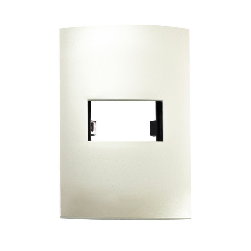 Placa Leviton modular ultra 1 Módulo blanco perlado