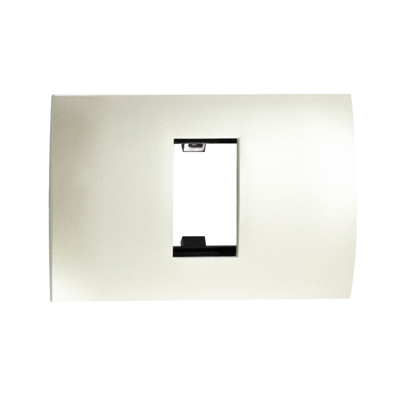 Placa Leviton modular ultra 1 Módulo blanco perlado