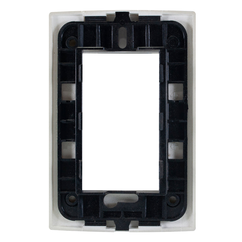 Placa Leviton modular ultra 3 Módulos blanco perlado