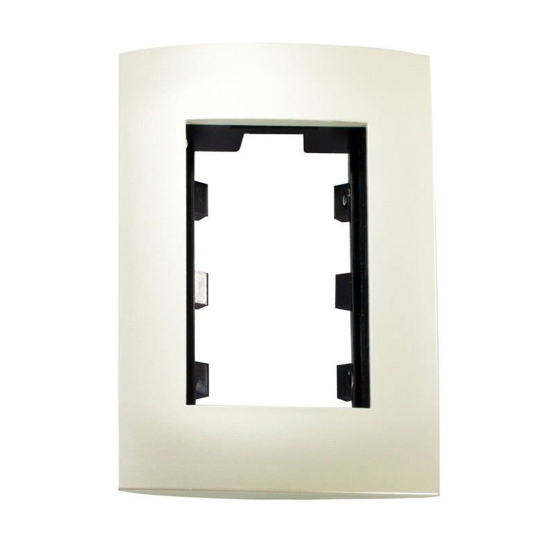 Placa Leviton modular ultra 3 Módulos blanco perlado