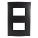 Placa Leviton modular ultra 2 Módulos anodizado oscuro - La nueva eléctrica