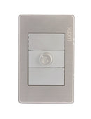 Placa Lucek metal dimmer plata - La nueva eléctrica