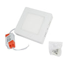 Luminario Sanelec LED 6W sobreponer cuadrado cálido - La nueva eléctrica