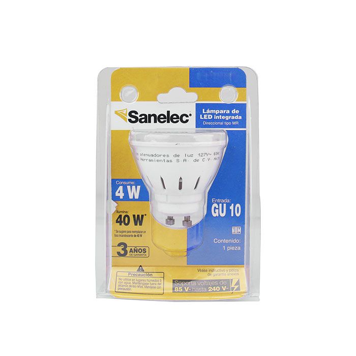 Foco Sanelec led gu10 4w frío