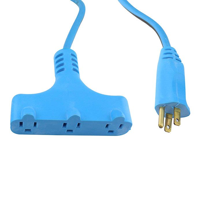 Extensión Sanelec uso rudo 7.6 mts azul 3x16