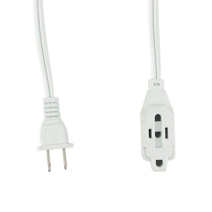 Extensión Sanelec doméstica 6 m blanca reforzada 2x16