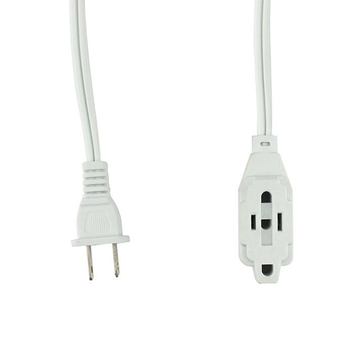 Extensión Sanelec doméstica 8 m blanca reforzada 2x17