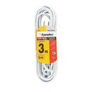 Extensión sanelec doméstica 3 m blanca reforzada 2x20 - La nueva eléctrica