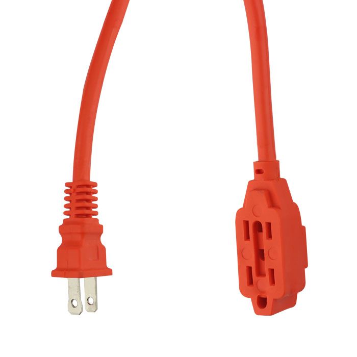 Extensión Sanelec 25 mts 2 x16 uso rudo naranja