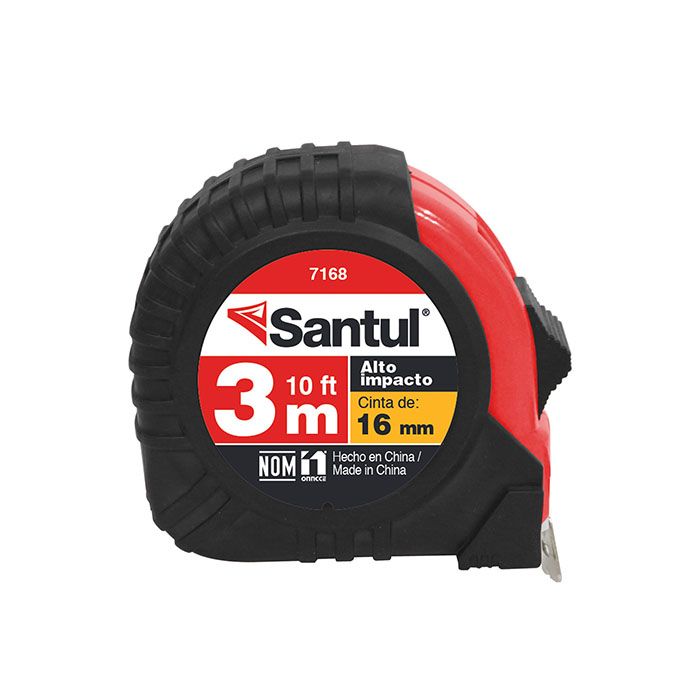 Flexómetro Santul 3m x 16mm contraimpacto