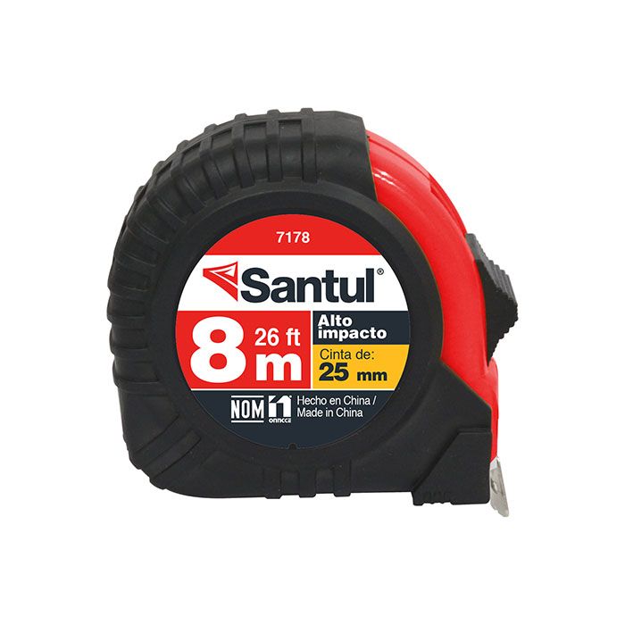 Flexómetro Santul 8m x 25mm contraimpacto