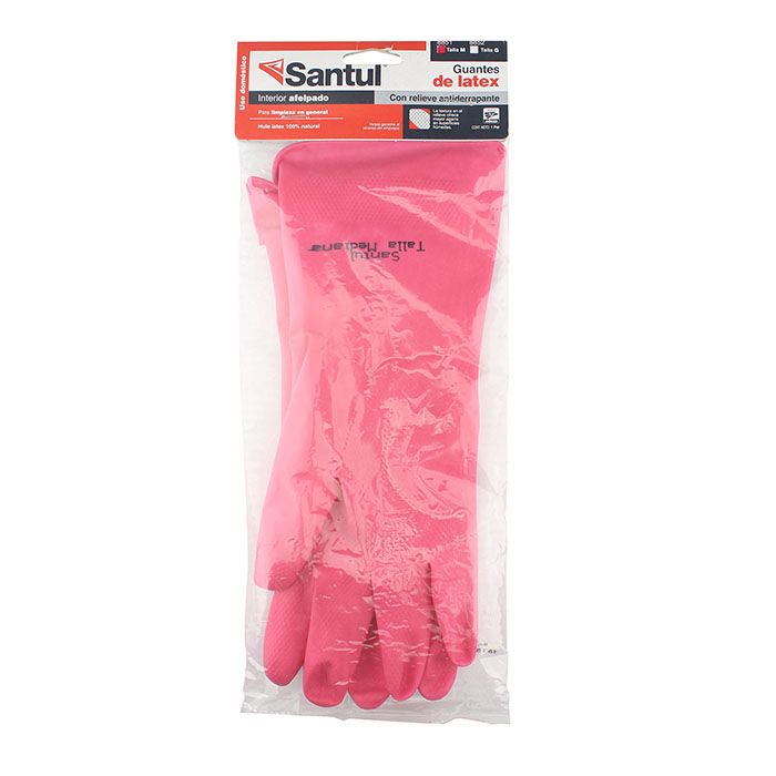 Guante Santul latex rojo mediano